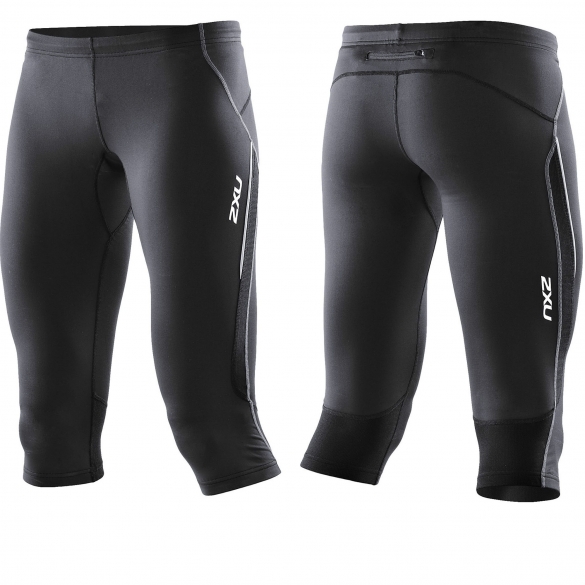 2XU Active 3/4 Tight panty zwart (WR2415b) 2XUWR2415BBLACK